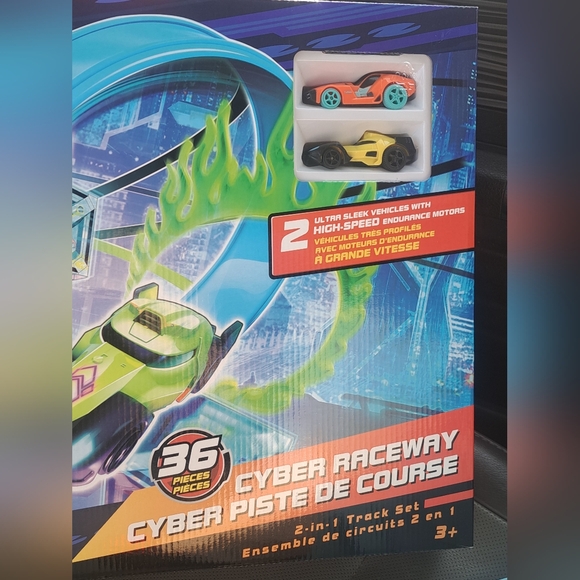 Brand New Adventure Force Cyber Raceway 2 In 1 Track Set - Picture 3 of 3